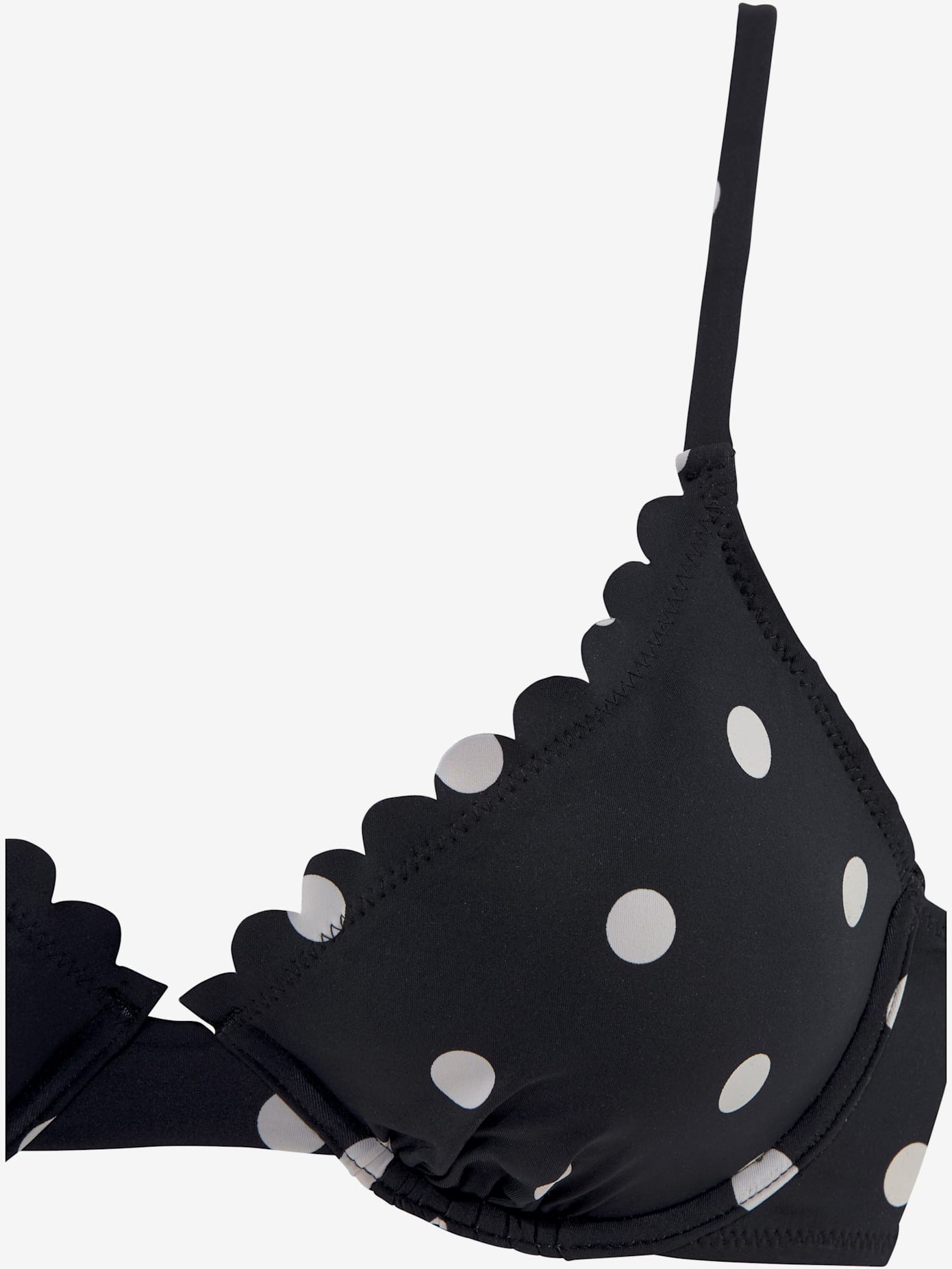 Haut de maillot de bain à armatures design tendance avec bordure cocotte