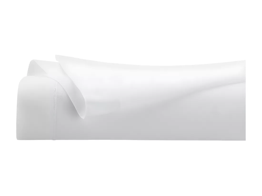 Drap plat 1 Personne en Coton Blanc 180 x 290 cm