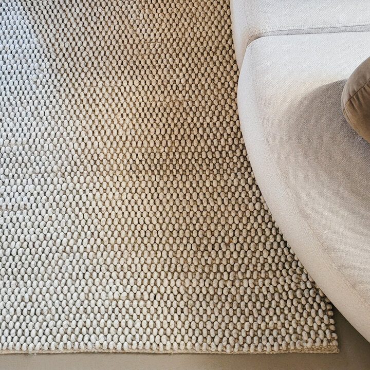 Wollen vloerkleed - Luminous Creme/Gemeleerd