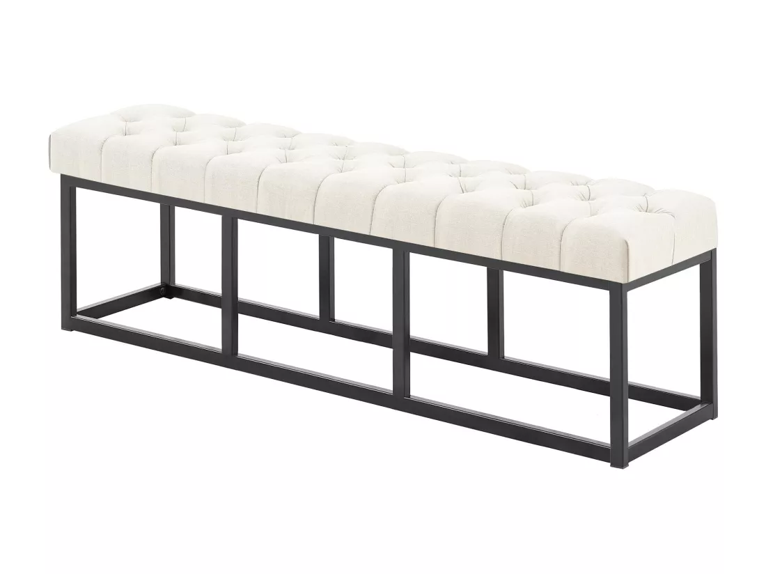 Banquette - Tissu - Crème - Amun
