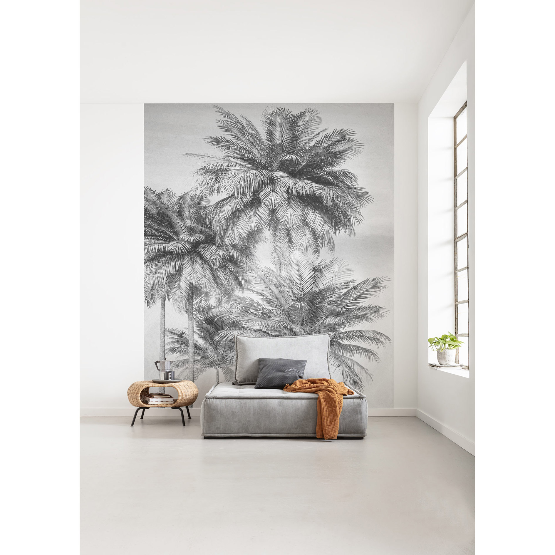 Vlies Fototapete COCCO - schwarz-weiß - 200x250 cm