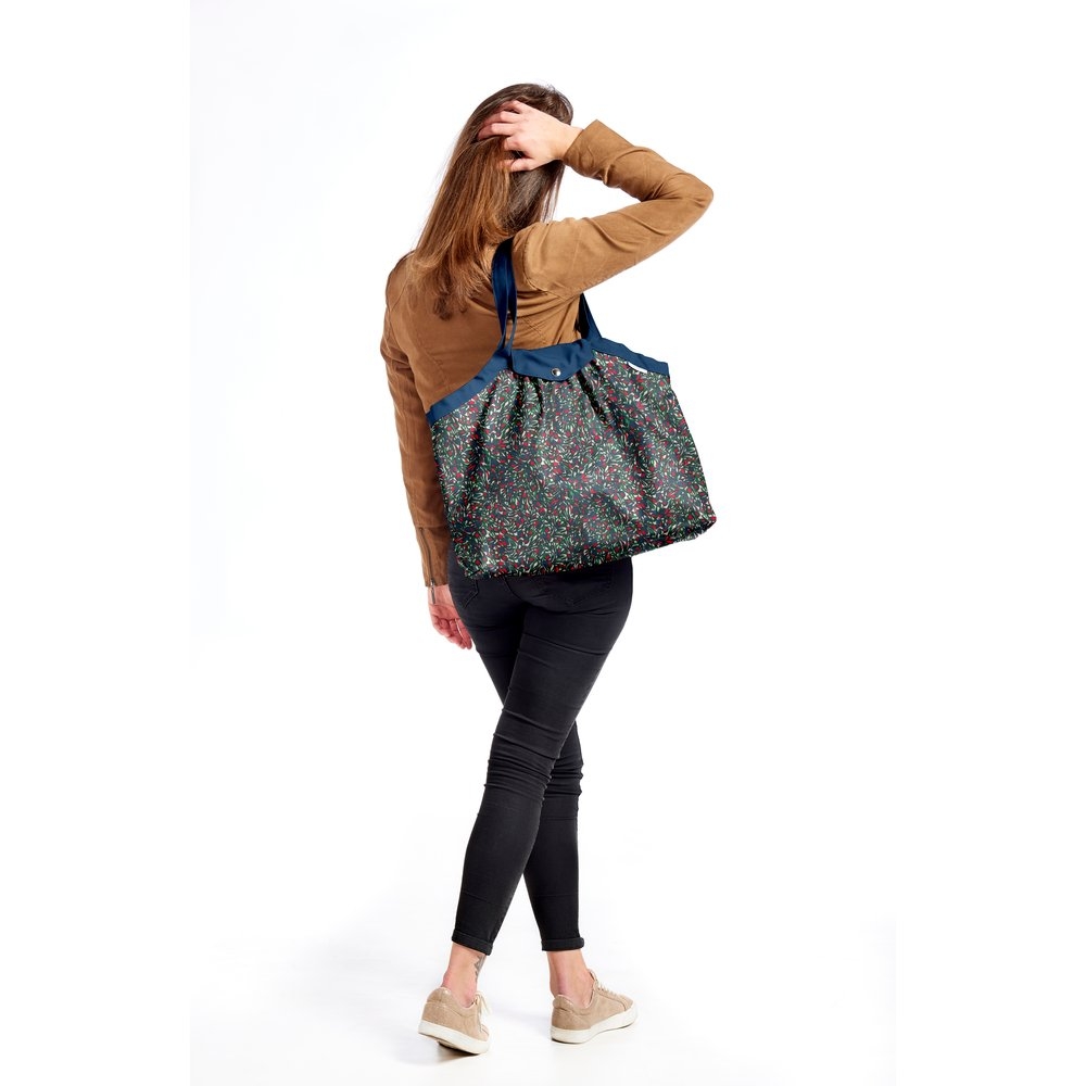 Sac Cabas Taille Moyenne Plissé Tulipes