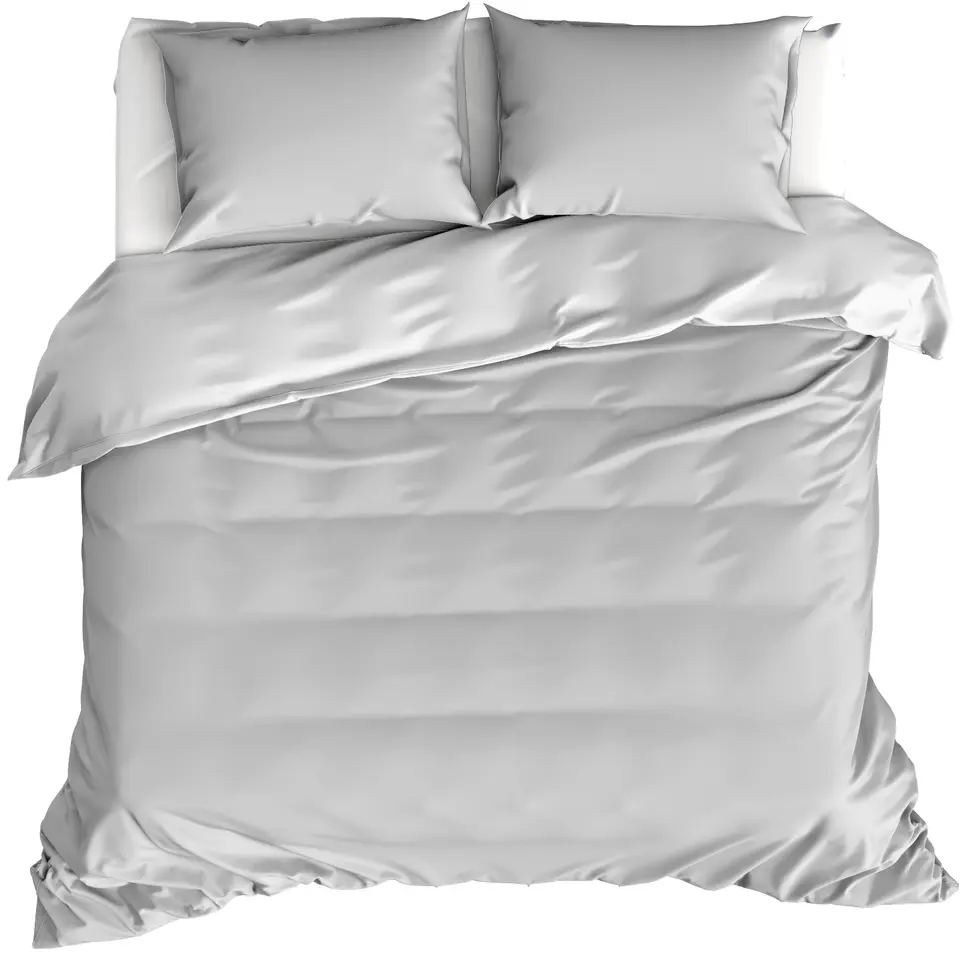 Moodit Dekbedovertrek Basil Silver - Lits Jumeaux - 240 x 220 cm - Katoen