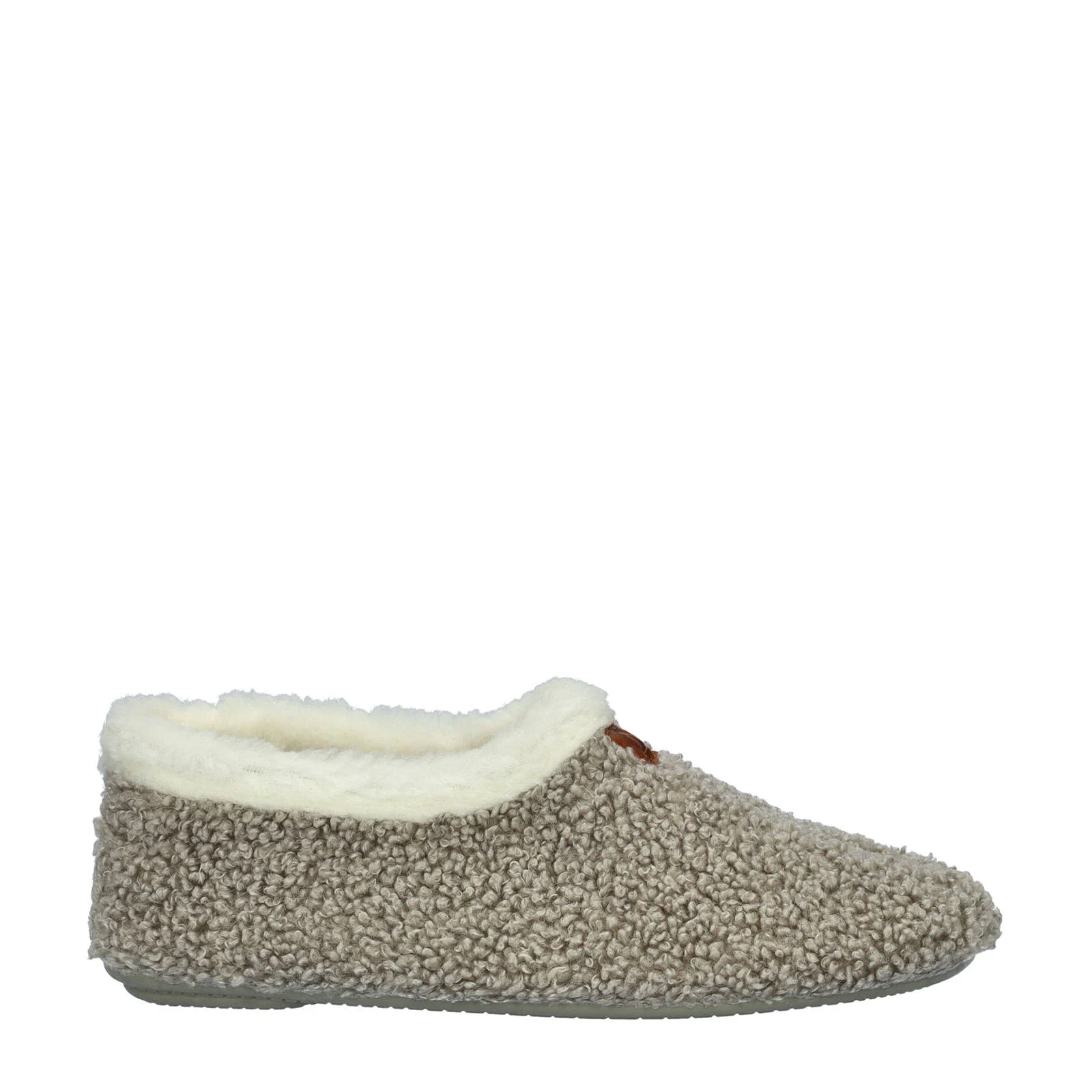 Nelson Home teddy pantoffels grijs