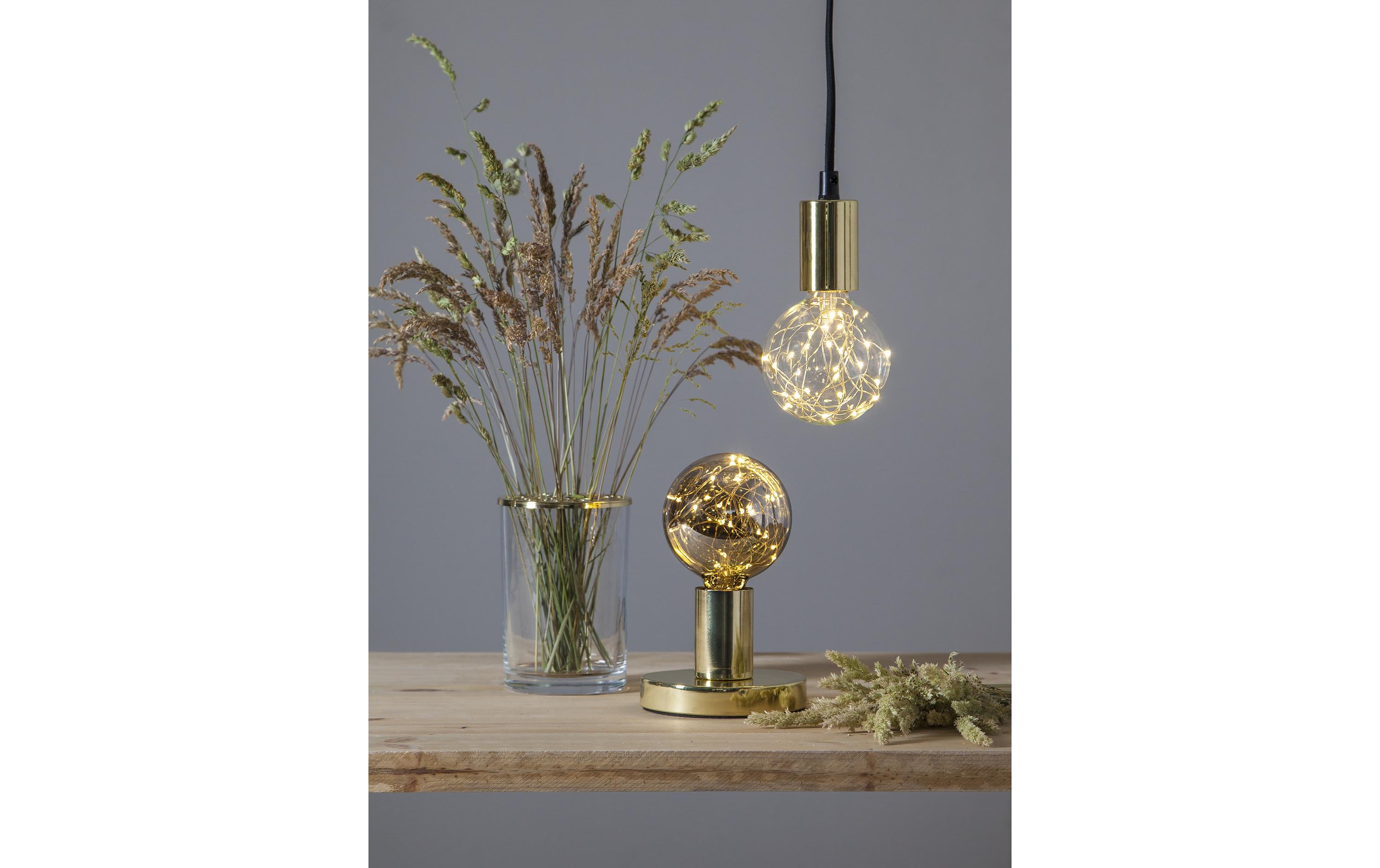 Lampe G95 Decoled 1.5 W (10 W) E27 WarmweissFilamentleuchtmittel in Globeform mit integrierter Lichterkette