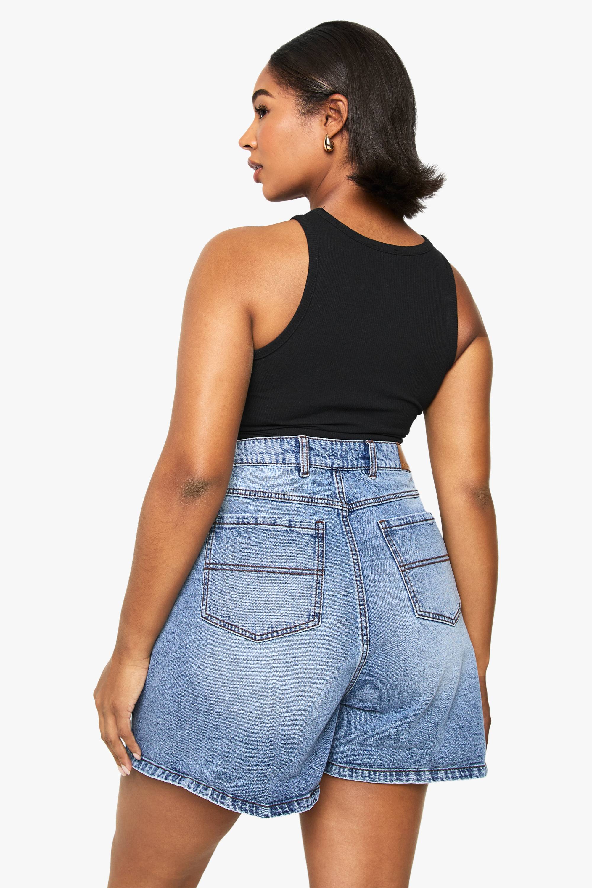 boohoo Short en denim pour maman Plus