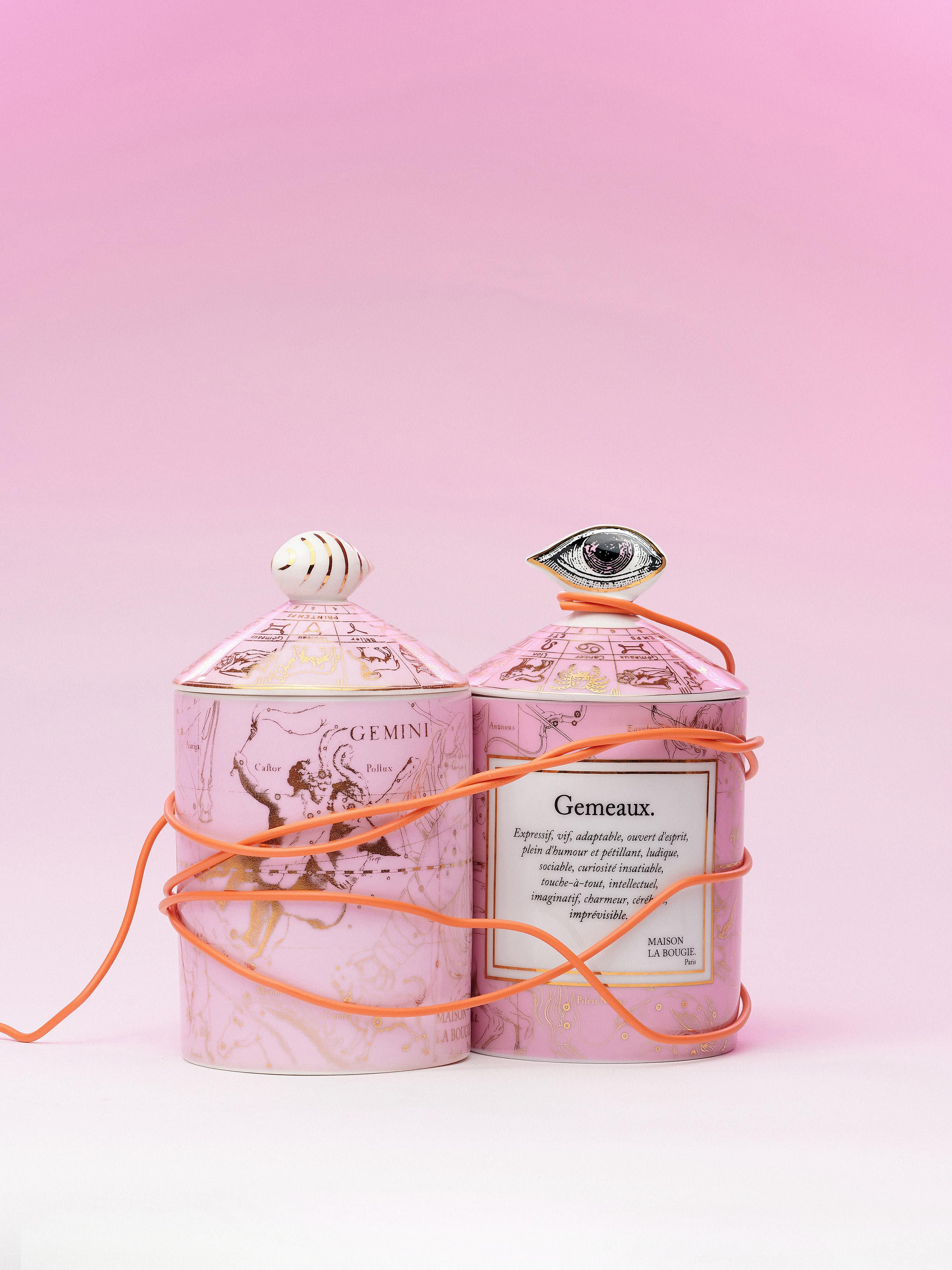 Handgemaakte geurkaars Gemini (lavendel, cipres & cederhout)