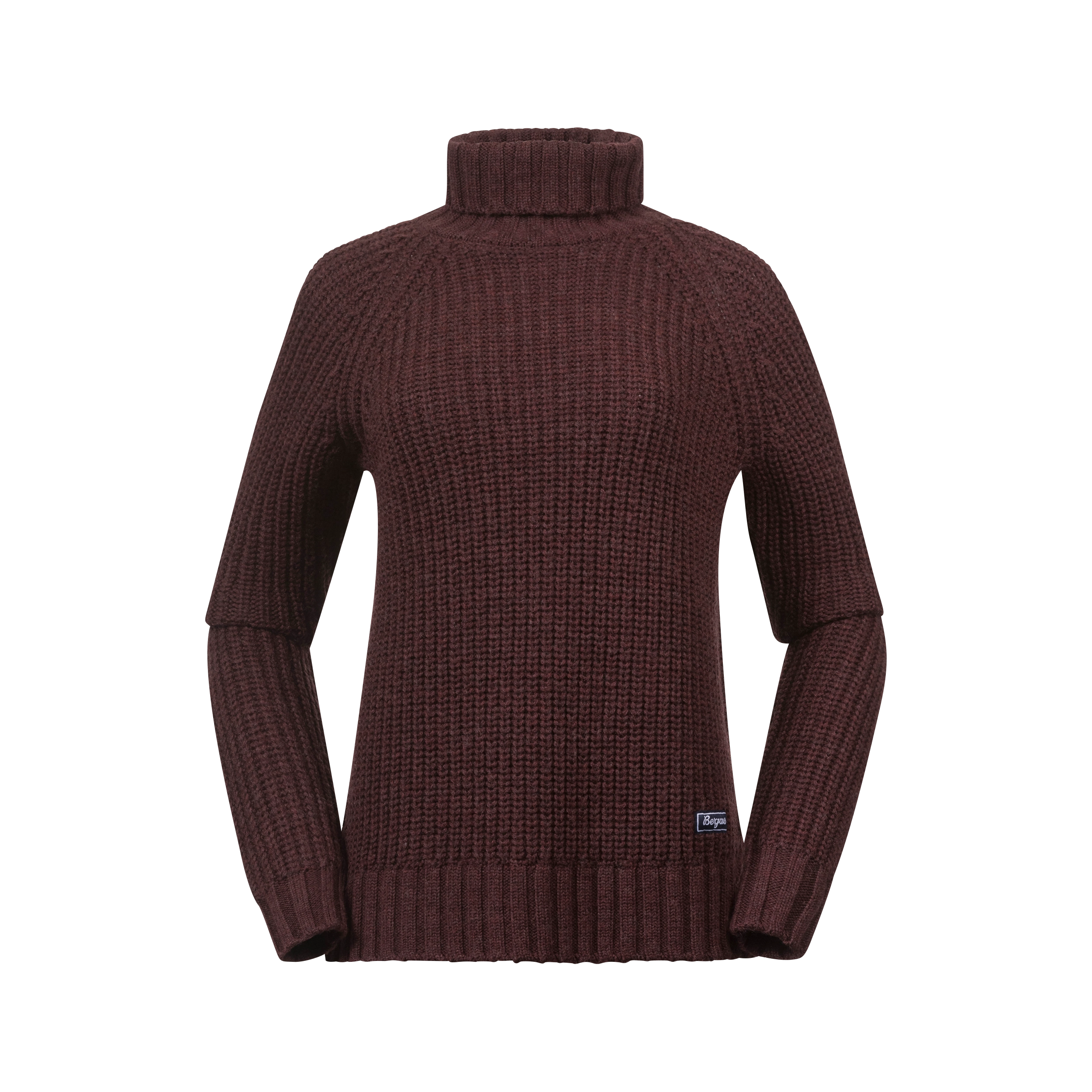 Nordmarka Merino High Neck Jumper Women Amarone Red