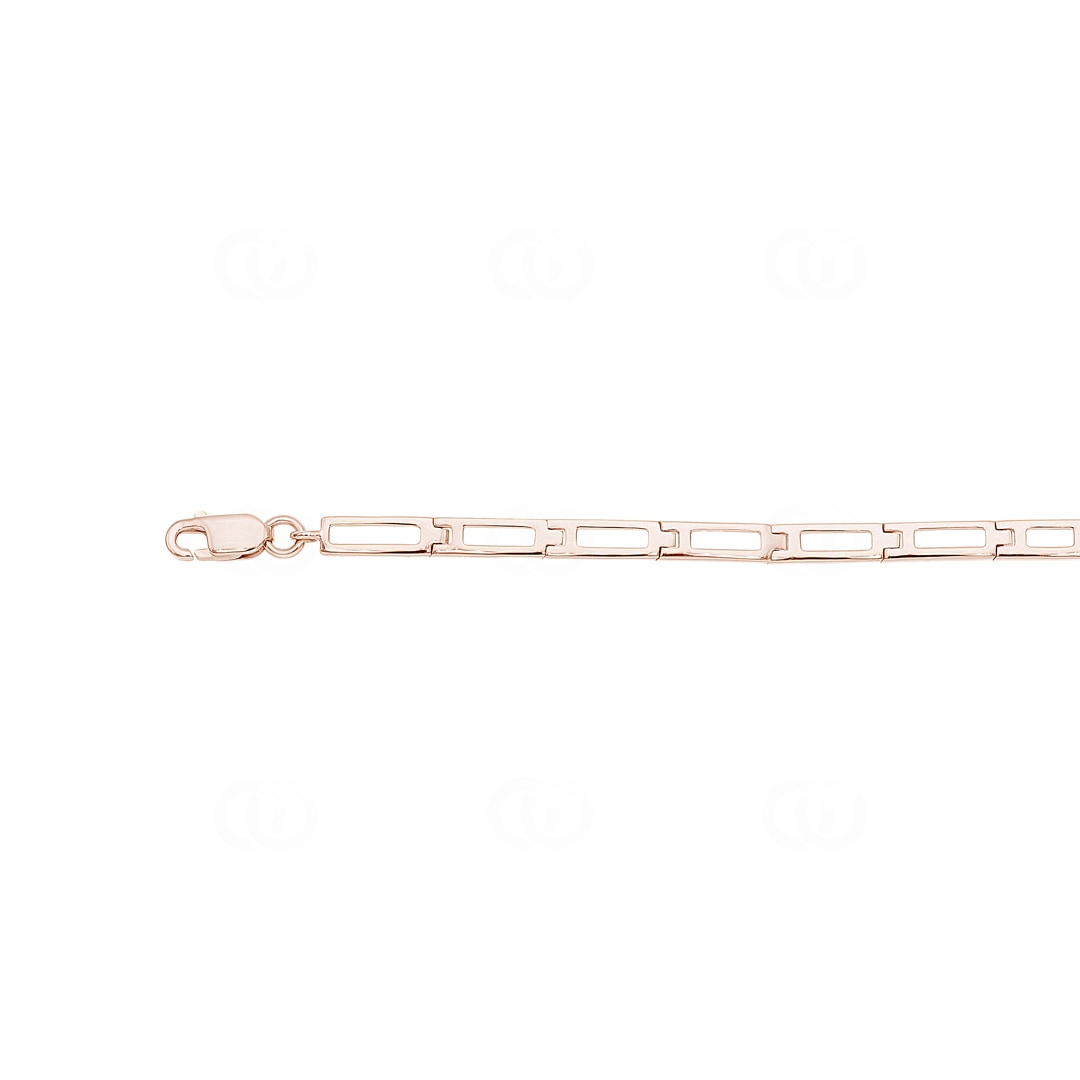 Rubin Armband 750/18 K Roségold mit Diamanten 0.67 ct H/si