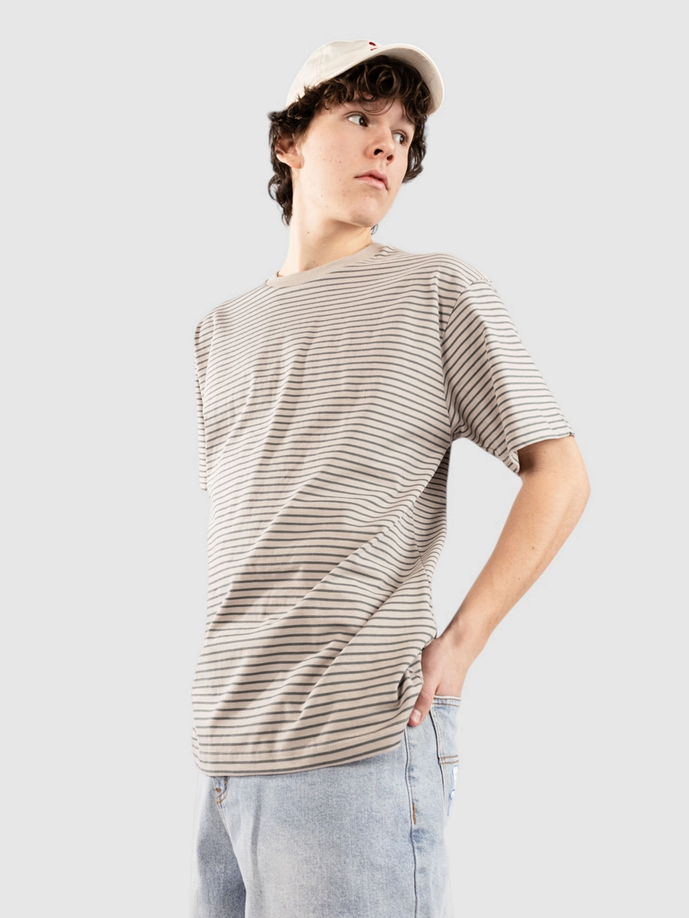 Blue Tomato Striped T-Shirt green stripe