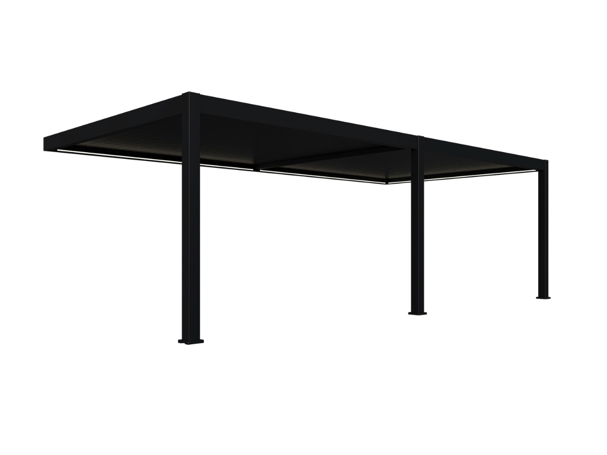 Orion Premium 400x800cm elektrische LED overkapping - wall