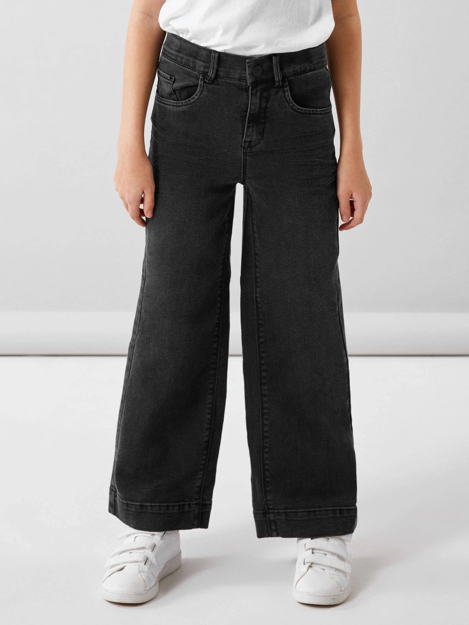 NAME IT wide leg jeans NKFROSE black denim