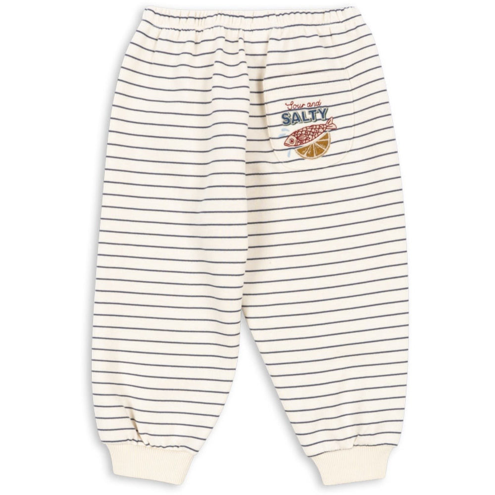 Køb Konges Sløjd Captains Blue/Antique White Amio Sweat Bukser Ocs