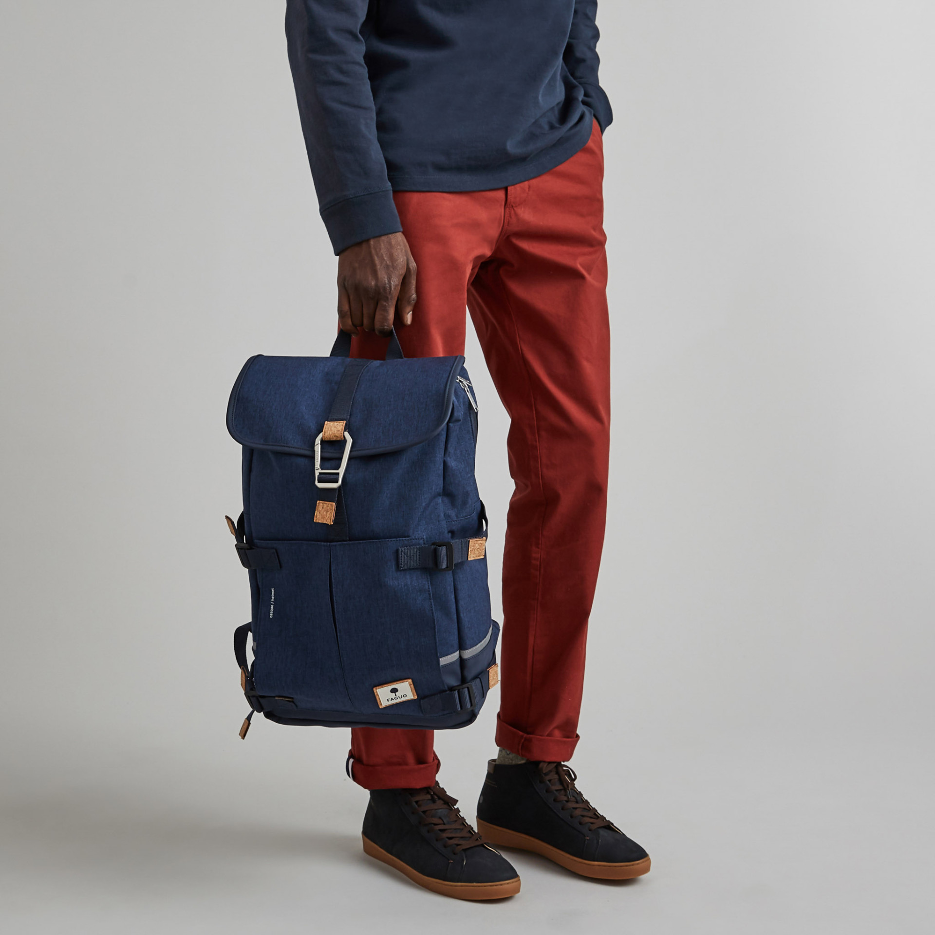 Sac à dos marine végan en polyester recyclé - modèle Commuter