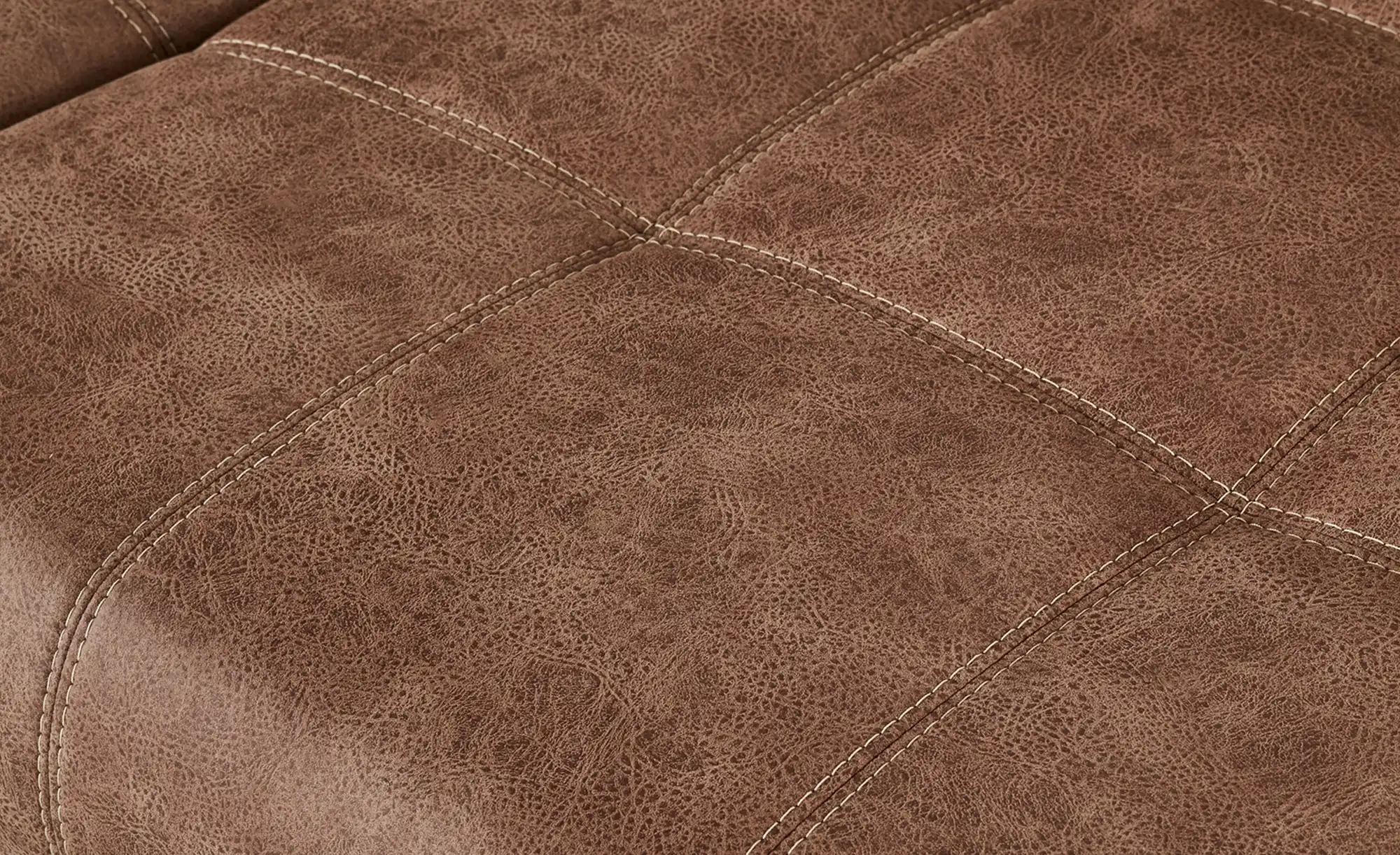 bobb Big Sofa cognac - Microfaser Caro