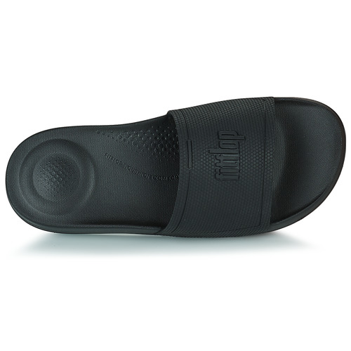 FitFlop - Iqushion Pool Slide Tonal Rubber - Noir