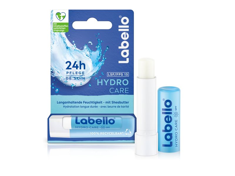 LABELLO Lippenpflege Hydro Care 4.8 g Lippenpomade für 24 Stunden Pflege und Feuchtigkeit