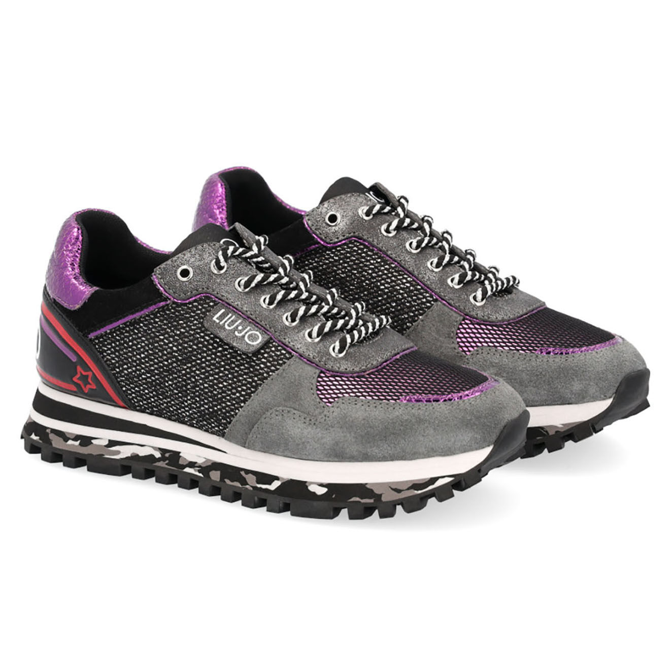 Liu-Jo Sneakers en Cuir Wonder violettes
