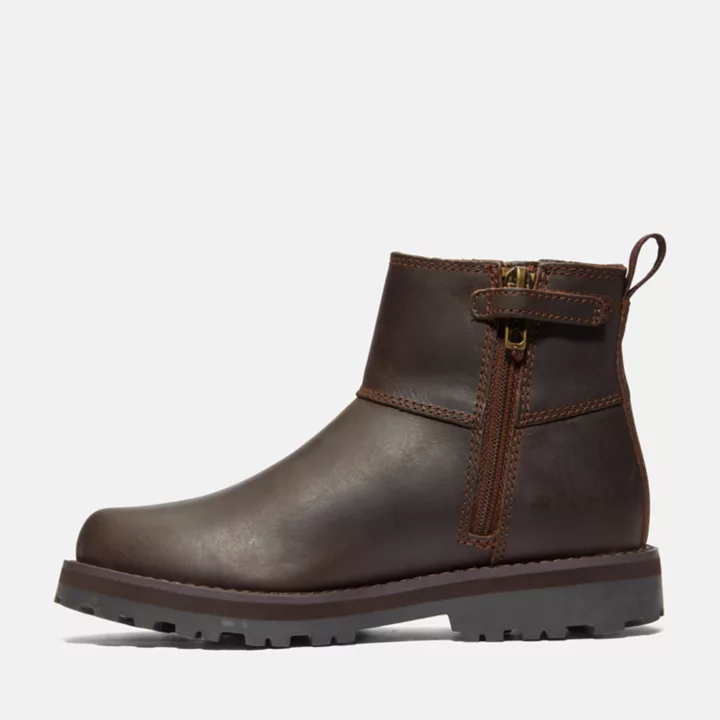 Chelsea boots Courma Kid pour enfant en marron foncé