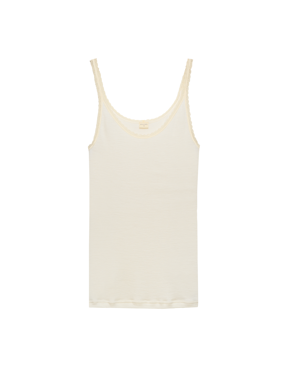 Top van merinowol/zijde voor dames in Natuur