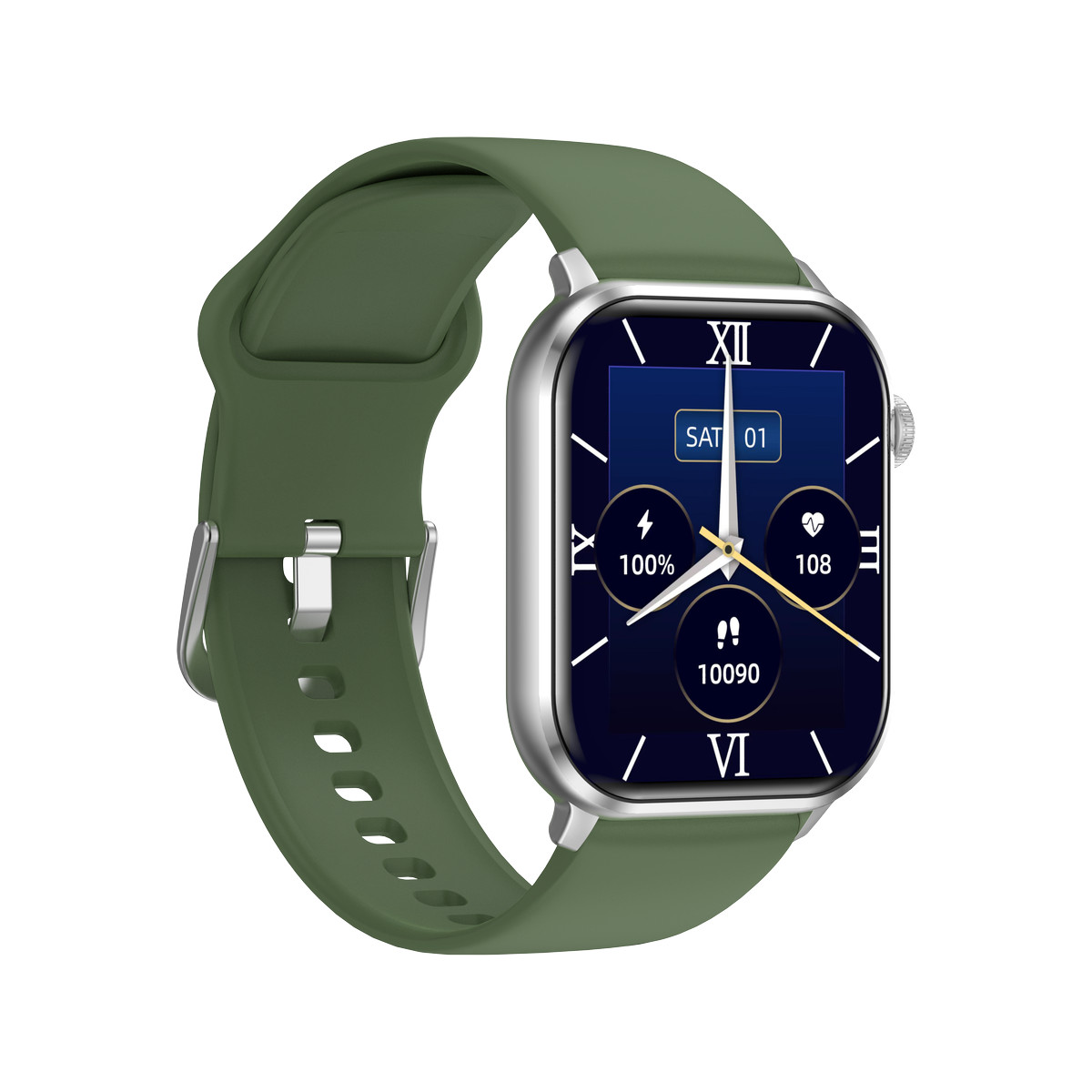 Montre SMARTY 2.0 training mixte connecté métal noir bracelet silicone