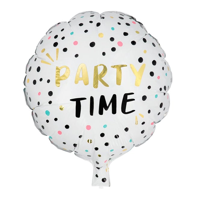 Folienballon - Party Time - Ø = ca. 45 cm