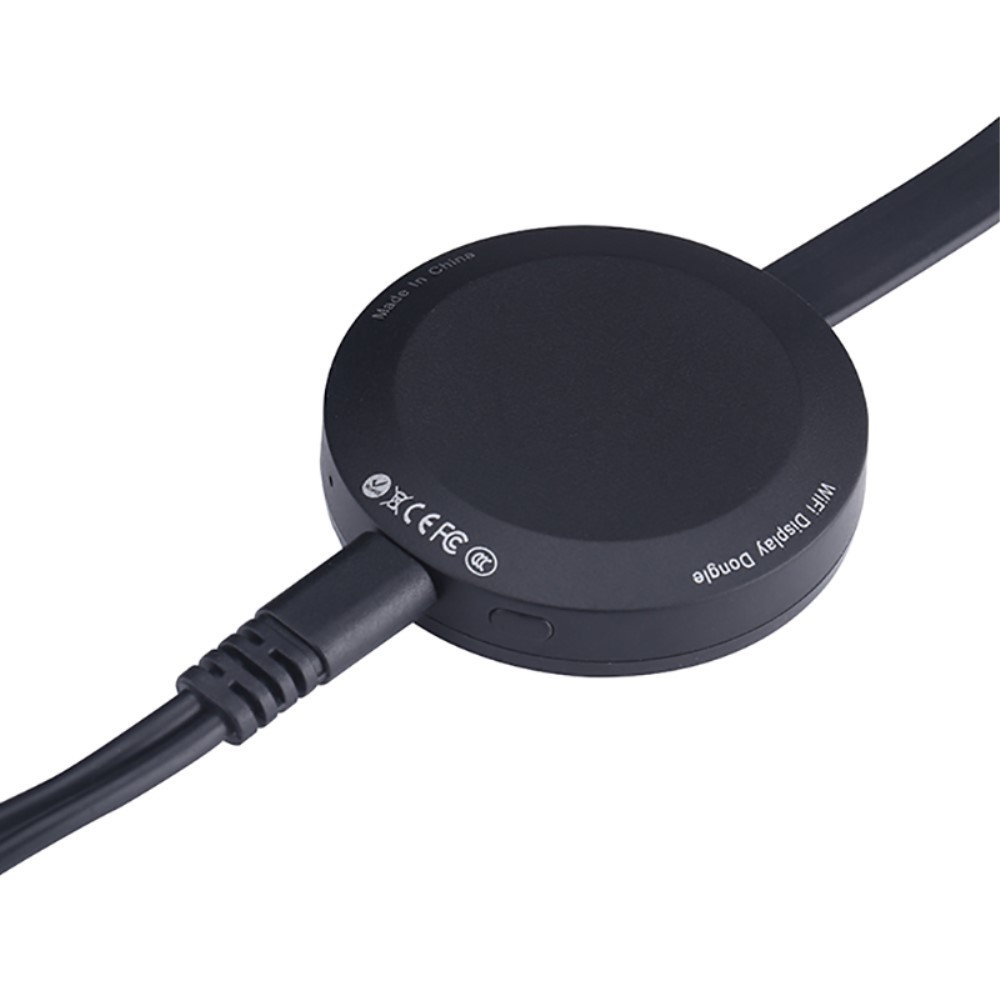 5GHz / 2.4GHz HDMI Wifi 4K Streaming Dongle mit Quad-Core CPU für iOS / MacOS und Android (DLNA / Miracast / Airplay) - Schwarz