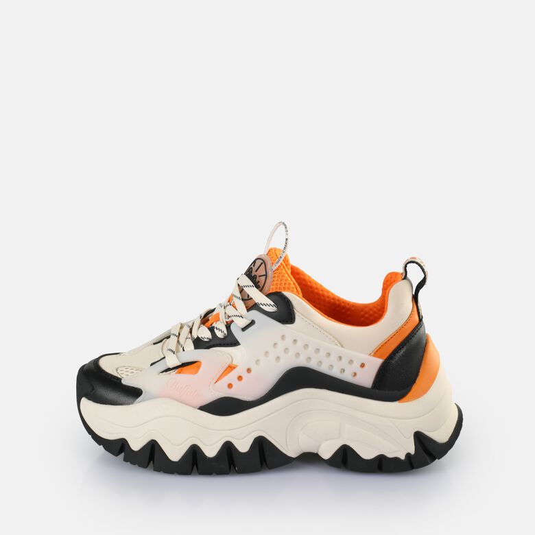 Trail Baskets basses véganes, crèmeorangenoir
