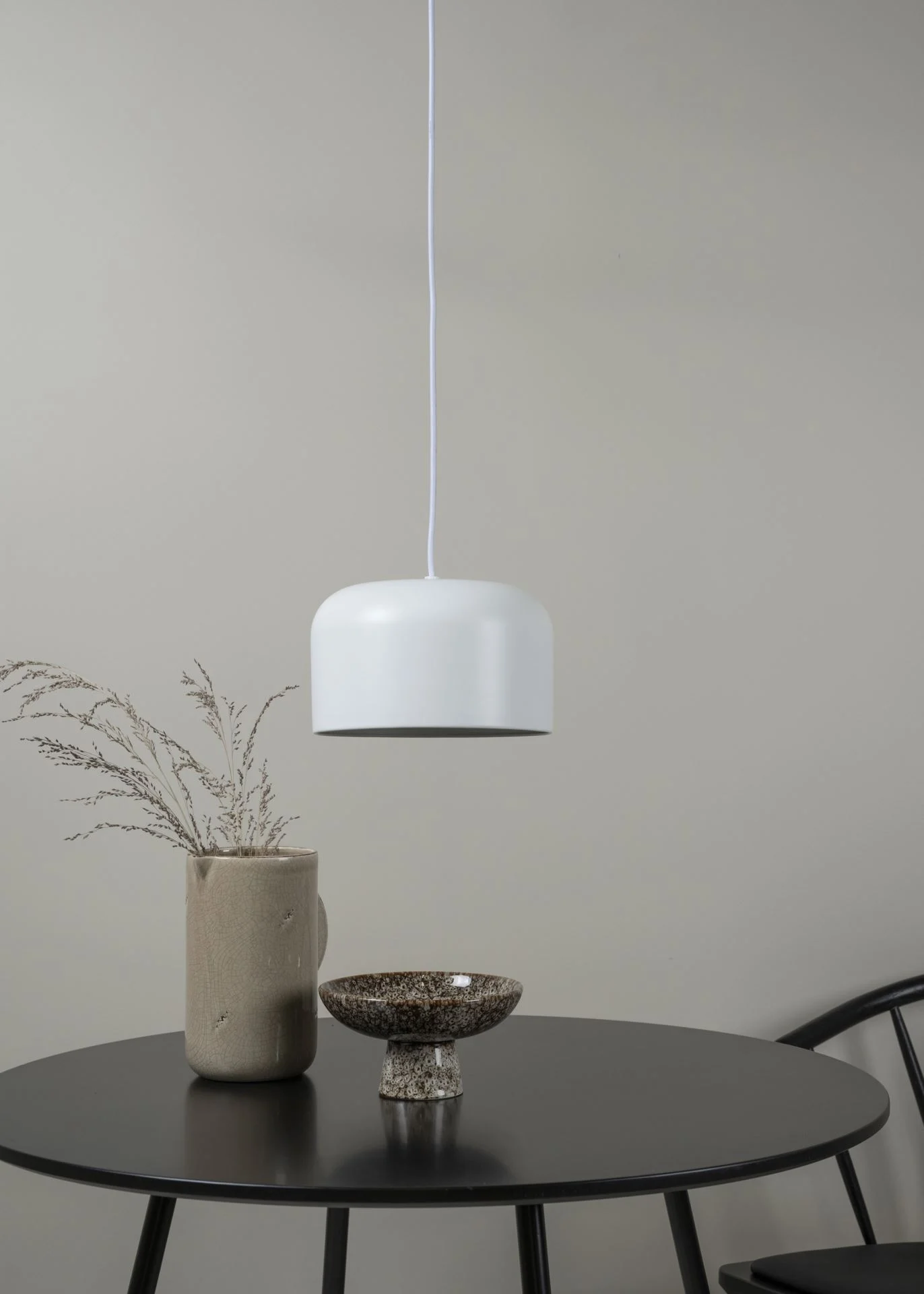 Taklampe hvit - 25x15 cm