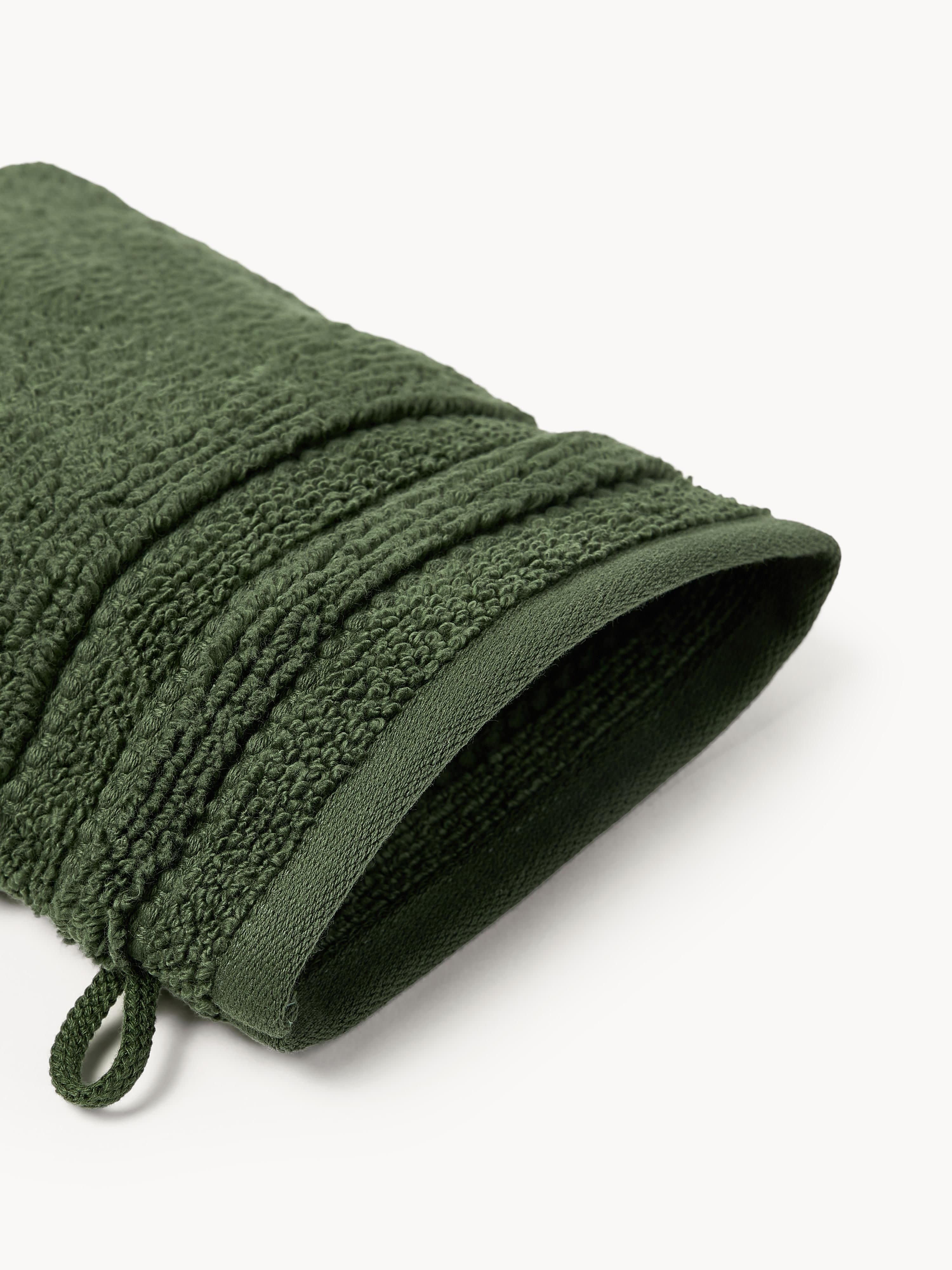 Washandjes Luxe met gestreepte rand, 2 stuks