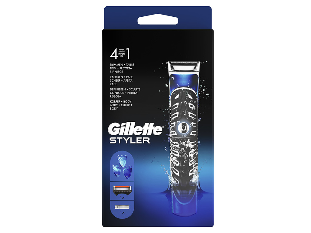 APARADOR DE BARBA 4 EM1 COM 3 PENTES STYLER GILLETTE