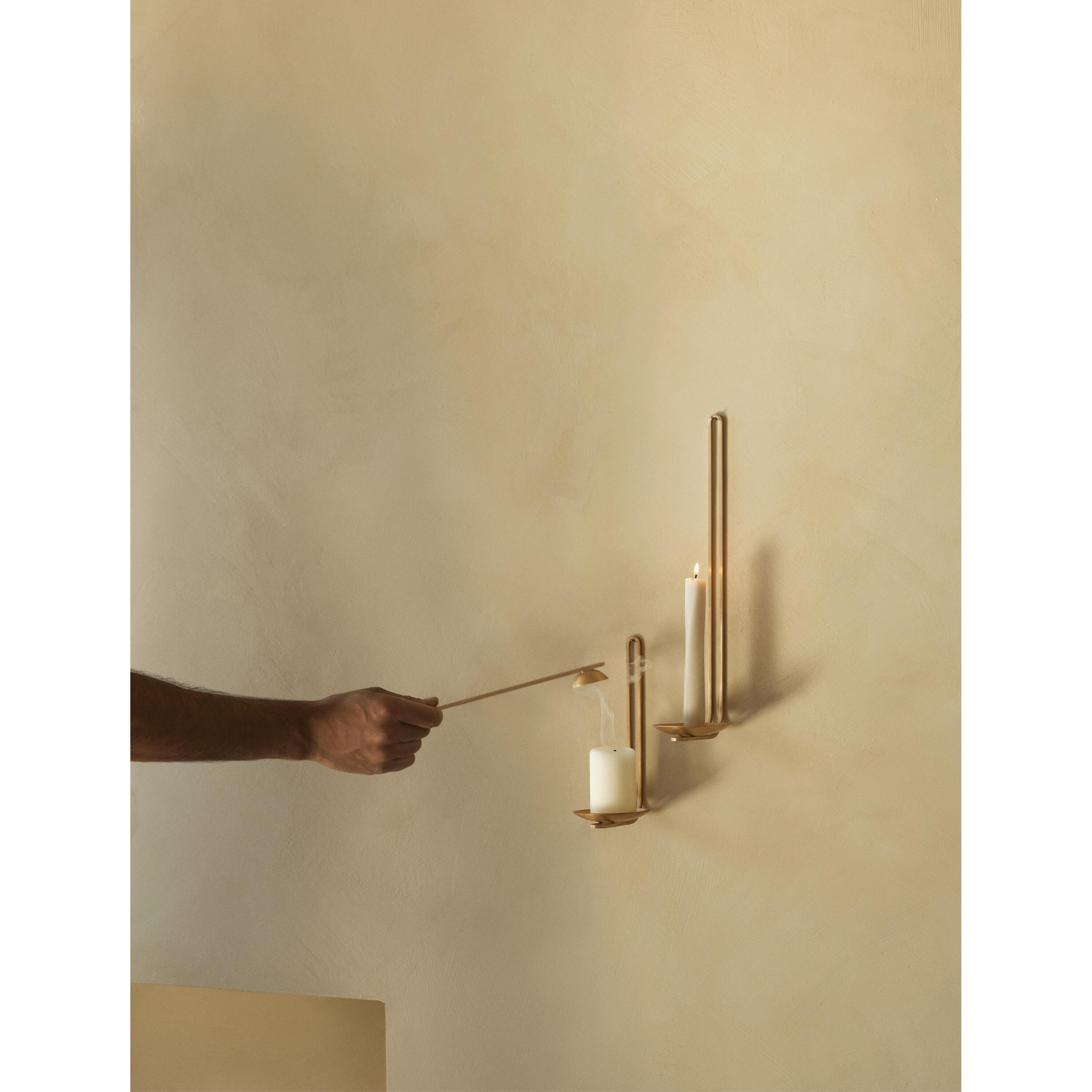 Audo Copenhagen Clip kandelaar wand medium messing
