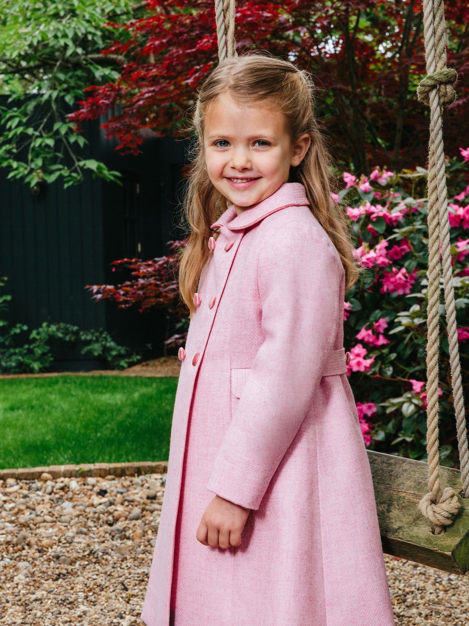 Trotters London roze klassieke jas
