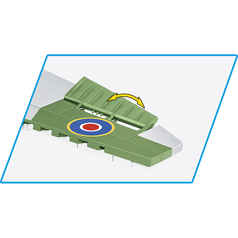 Cobi WWII Supermarine Spitfire Mk. XVI Bubbletop fly 5865