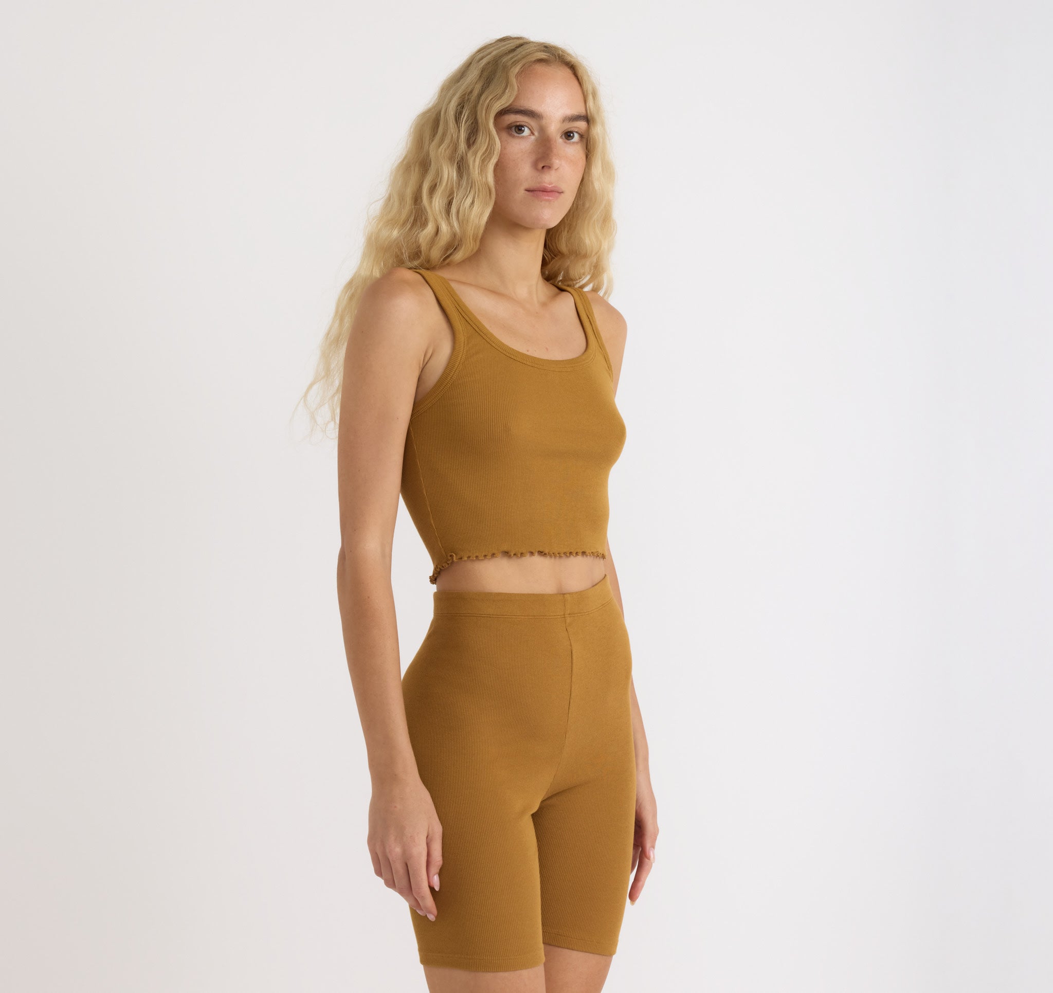 ORGANIC COTTON<br>Core Rib Bike Shorts