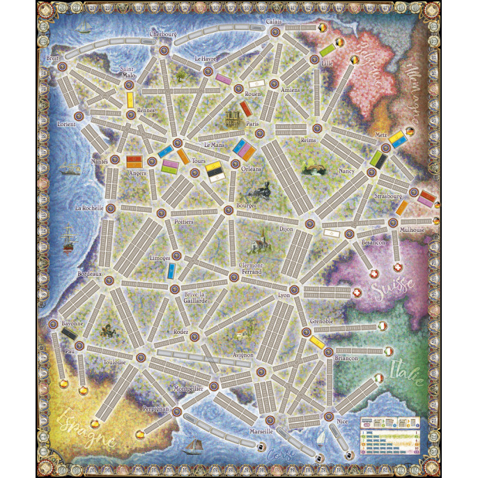 Les Aventuriers du Rail : France  et  Old West