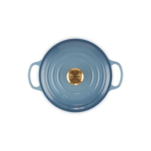Le Creuset Signature Rund Støbejernsgryde, Chambray, 4,2 L