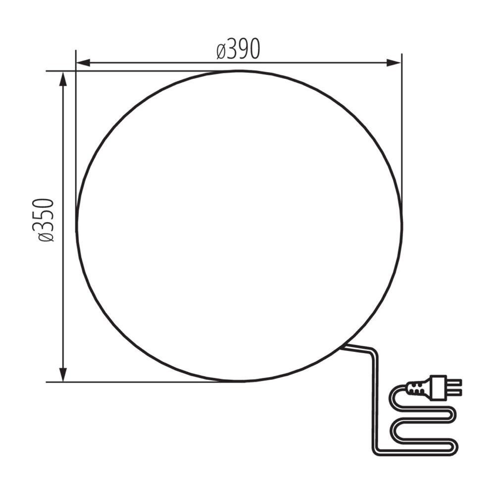 Tuinbal Stono in grijs E27 IP65 390mm