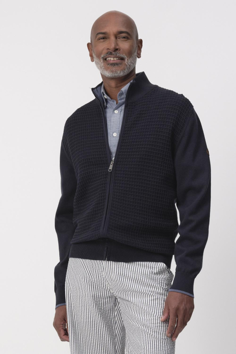 Campbell blauwe heren vest