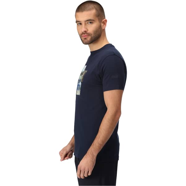 T-shirt REGATTA CLINE VII NAVY MOUNTAIN PHOTO