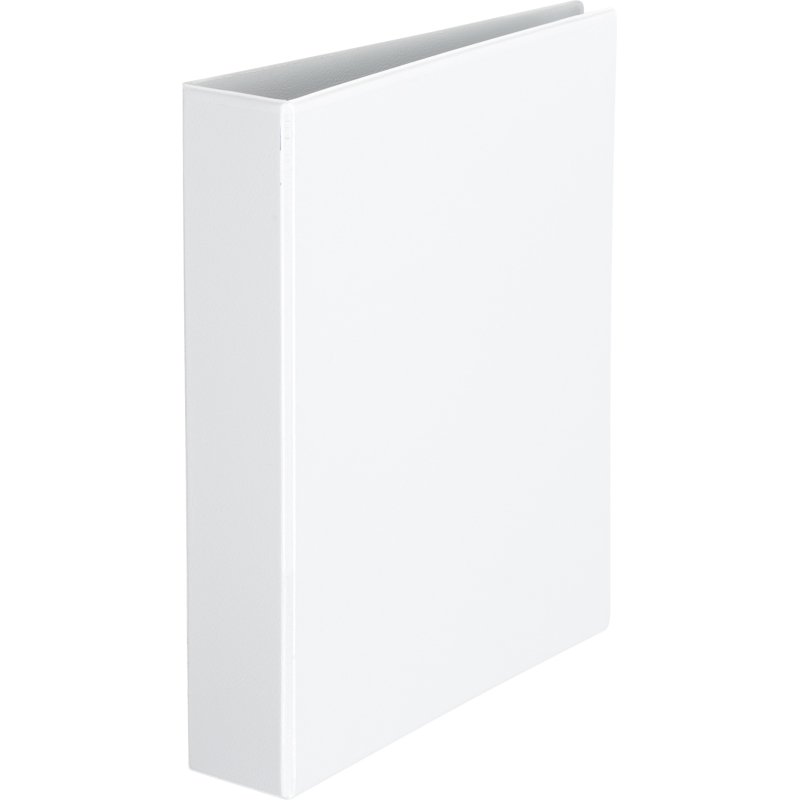 Classeur 4 anneaux cartonné Bruneau personnalisable A4 maxi - Dos 6 cm blanc
