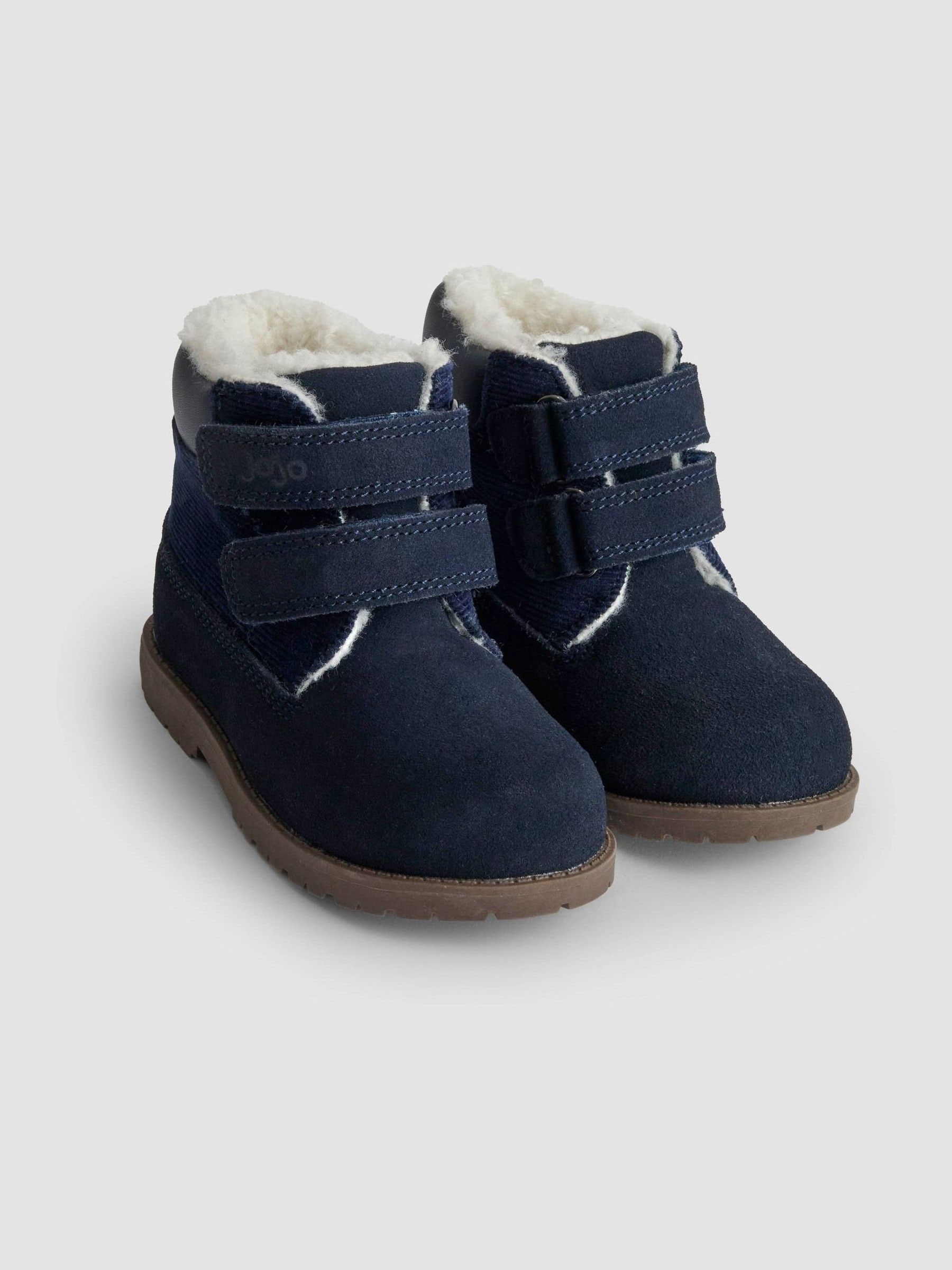 Marineblauw - JoJo Maman Bébé Leather Boots