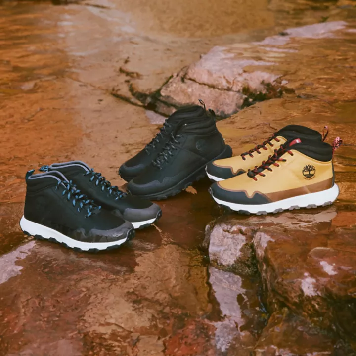 Bota impermeável Winsor Trail para homens, na cor preta.