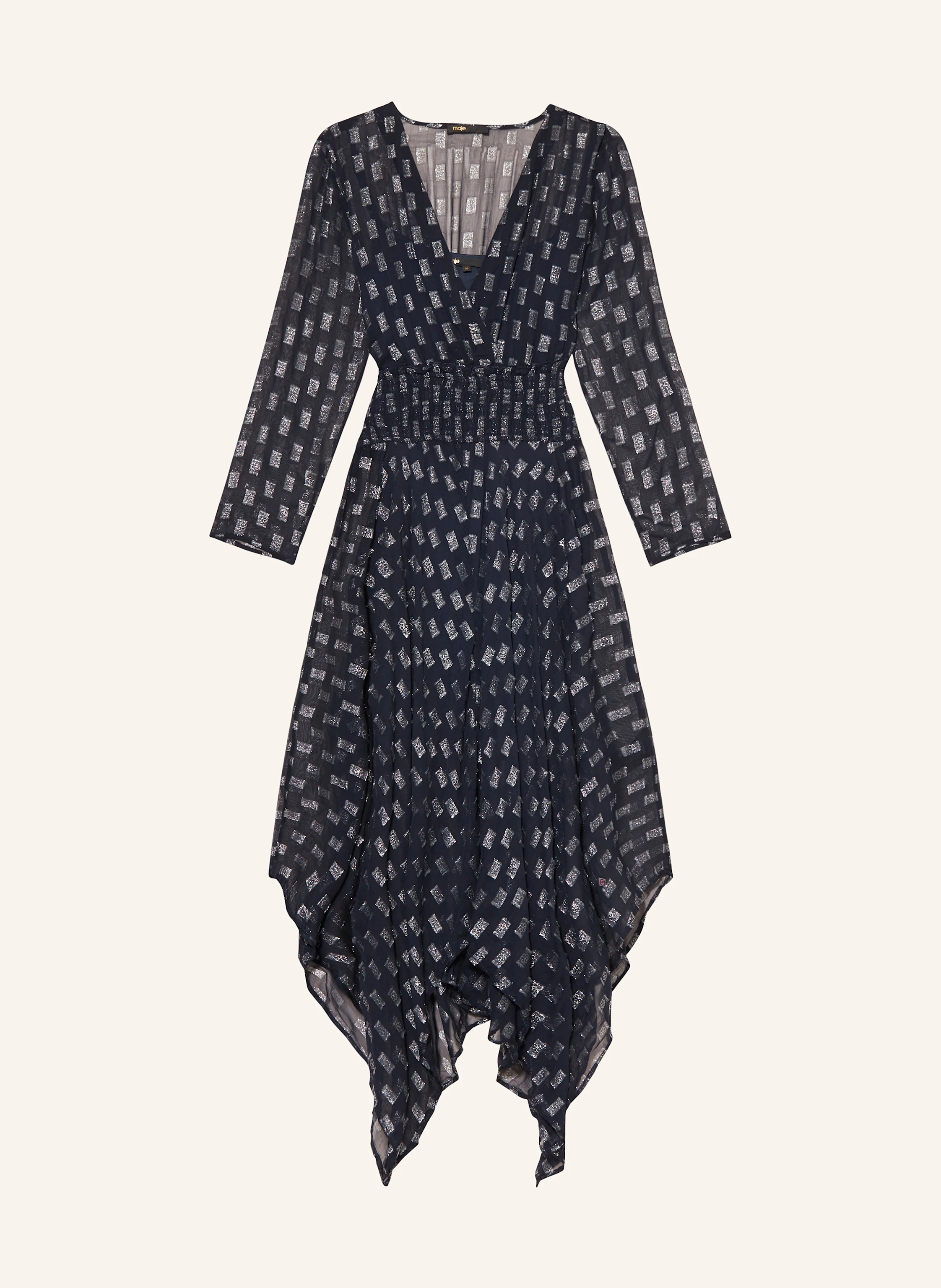 maje Kleid mit Glitzergarn