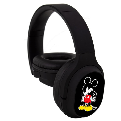 Fones de ouvido estéreo sem fio Disney Mickey Mouse com microfone