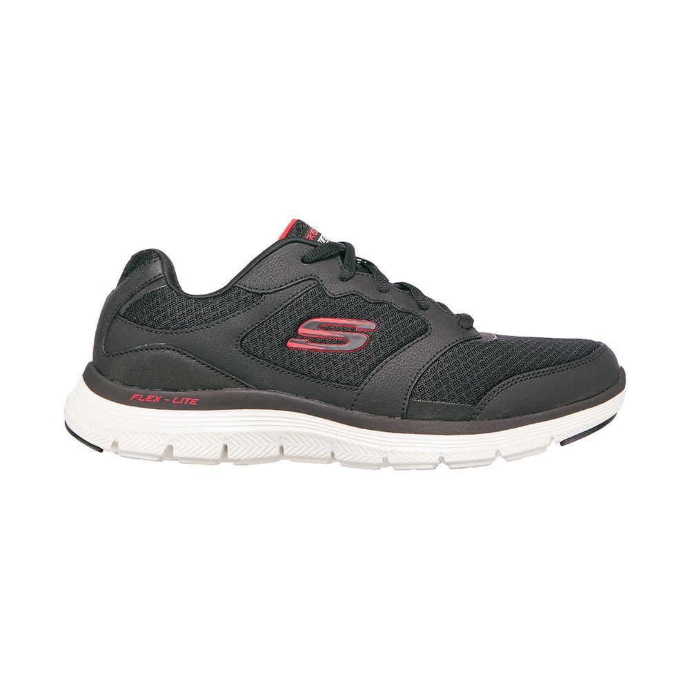 Skechers FLEX ADVANTAGE 4.0 - Chaussures training Homme black/red