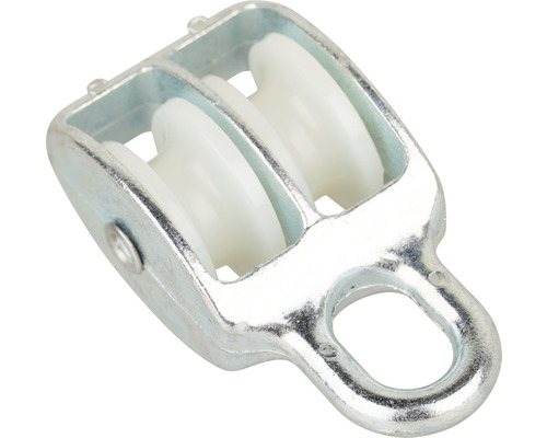 Mamutec dubbele katrol voor 8 mm touwen