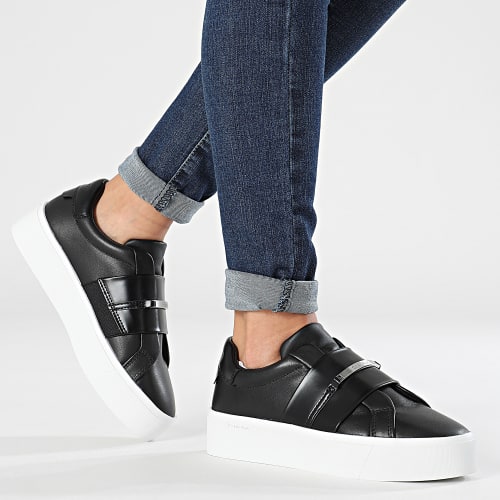 Baskets Femme Flatform Cupsole Slip On 1862 Black