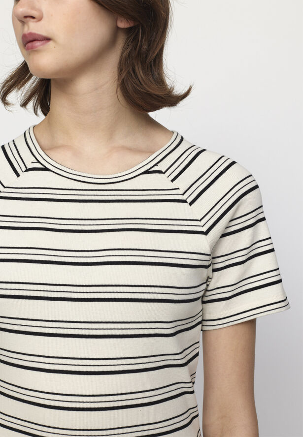 esmé studios ESBlossom SS O-neck Rib T-shirt - GOTS Black stripe