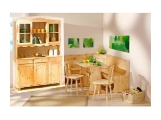 Vaisselier 3 Portes en Bois Massif 